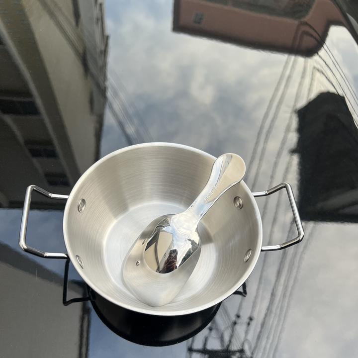 超萌可爱不锈钢双耳碗+卡沙巴拉勺