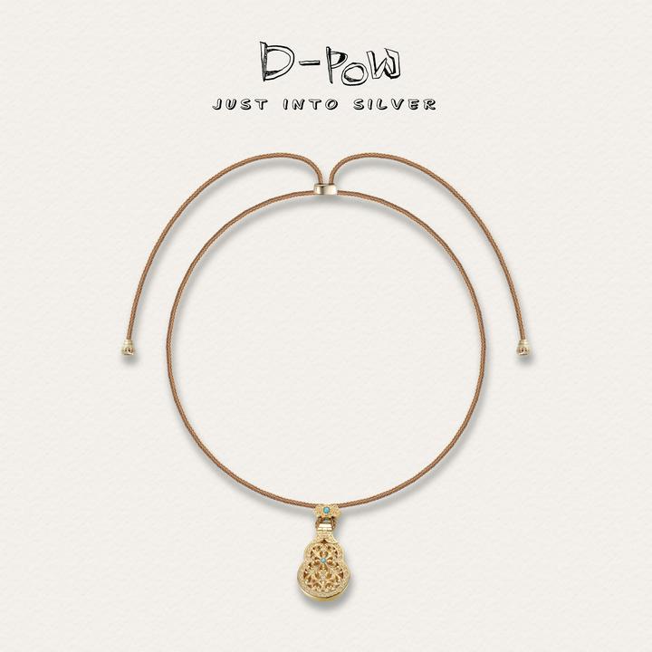 灯小炮 吊坠925银合成锆石 【压轴】项链（64cm）（8370）手工气质