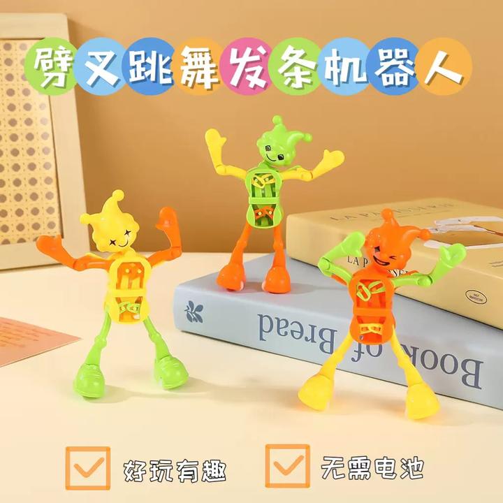 搞怪发条上链会跳舞劈叉机器人创意解压小玩具