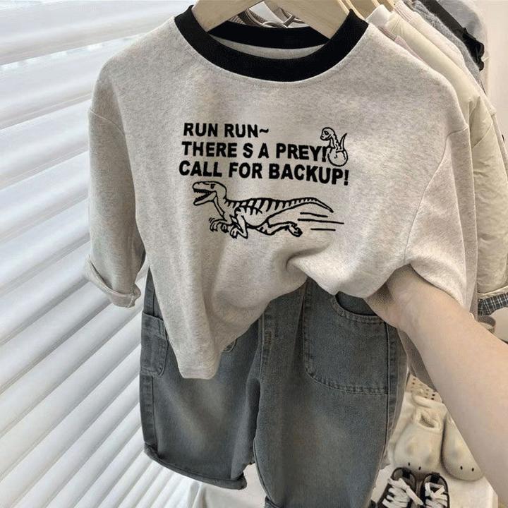 男童春秋T恤长袖2025新款潮流拉布布时髦上衣宝宝纯棉洋气打底衫t