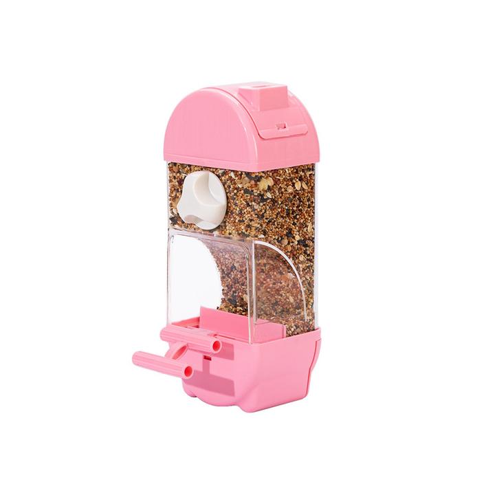 【宠大条】鹦鹉鸟食盒防撒自动下料器防溅外挂喂鸟喂食器虎皮鸟用品