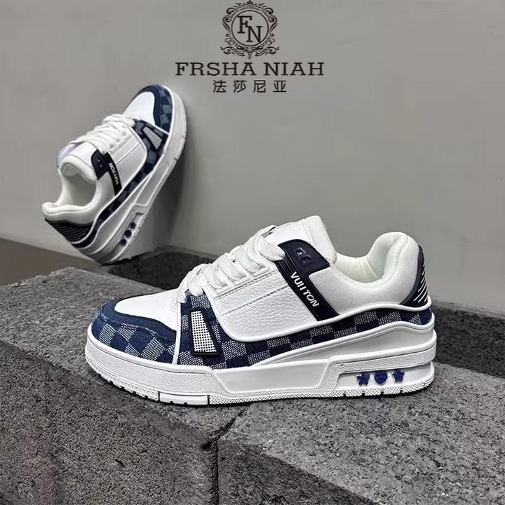 法莎尼亚男鞋休闲板鞋春季新款韩版透气厚底时尚百搭休闲运动鞋男