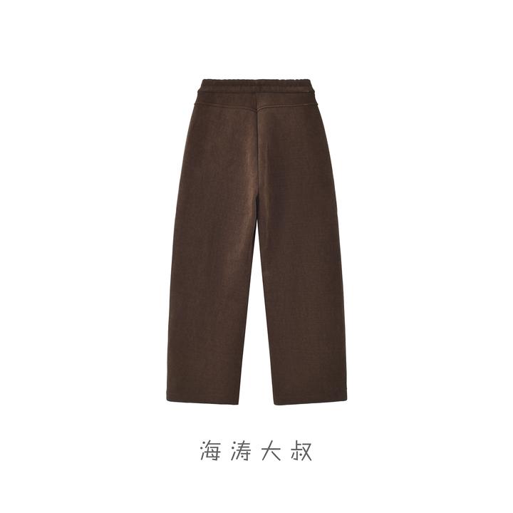 【海涛大叔】「暖神裤」雪尼尔欧棉绒纯色气球裤