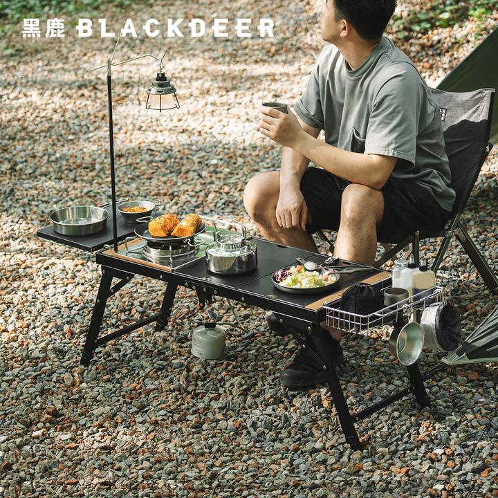 黑鹿旅行家对折版折叠桌户外露营折叠桌子野营必备便携装备