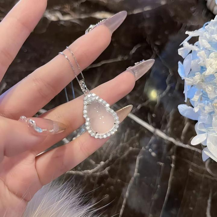 坠链均925银 新中式国风气质小众轻奢高级葫芦盒子链锁骨链素款