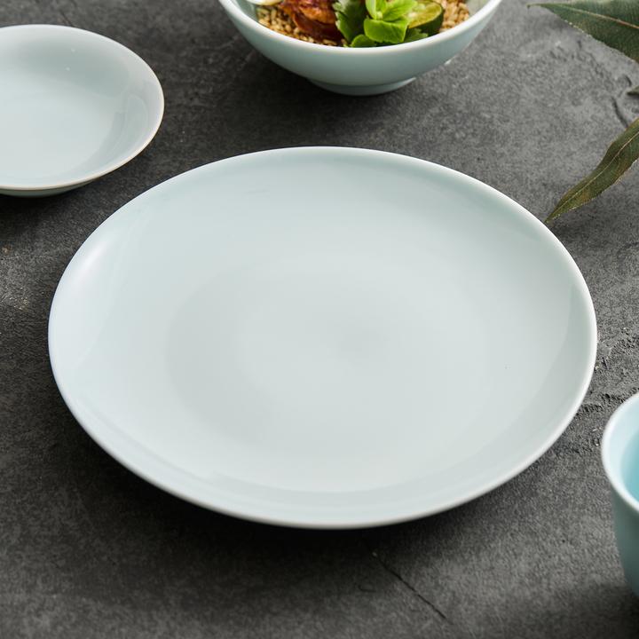 德化青瓷餐具2025新款特别好看的精致中式家用的陶瓷盘子餐盘平盘