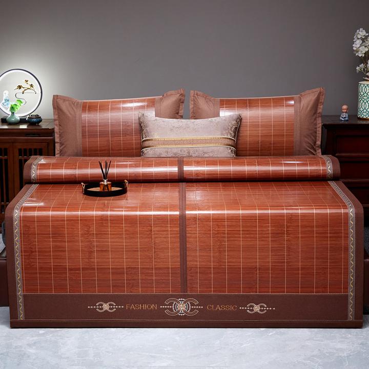 【推荐】2025款凉席竹席夏季草席家用双面正反两用冰丝席折叠