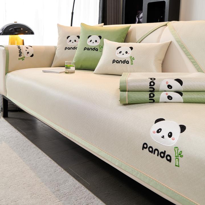 凉感冰丝夏季沙发垫子凉席轻奢沙发套罩2025新款高级感防滑坐垫子