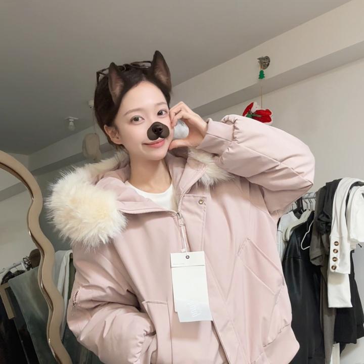 【一一专属定制】冬季最新美式大毛领连帽休闲加厚派克服25109