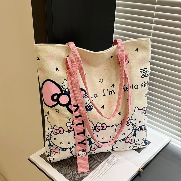 【新店福利】hellokitty卡通帆布包时尚包女手提袋可爱通勤百搭单肩