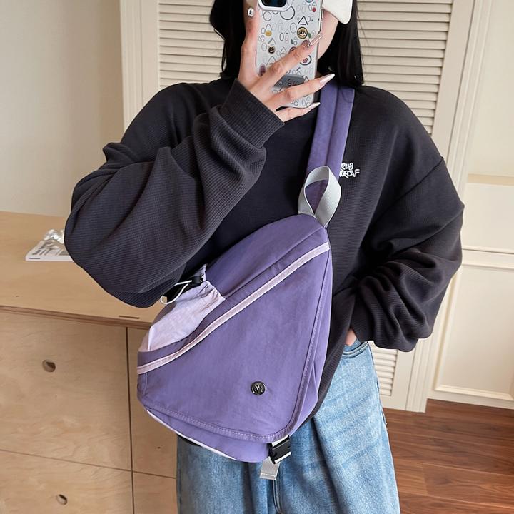 大容量多功能胸包男女同款休闲时尚单肩包斜挎包运动通勤韩版ins