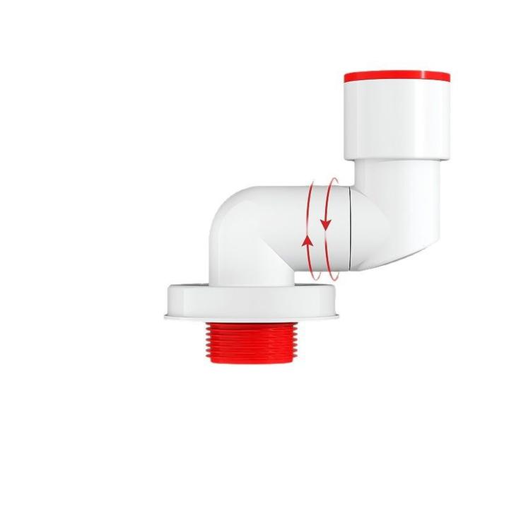 45度墙排防臭下水管神器洗衣机洗菜盆专用防臭密不锈钢翻板下水器