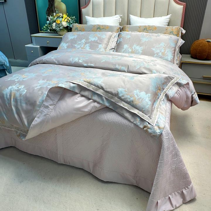 鑫惠-玉堂富贵-★床盖款★高端长绒棉锦缎高精密舒适柔软四四季