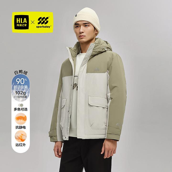 【设计师款】运动sportsday羽绒服25秋冬新连帽外套男