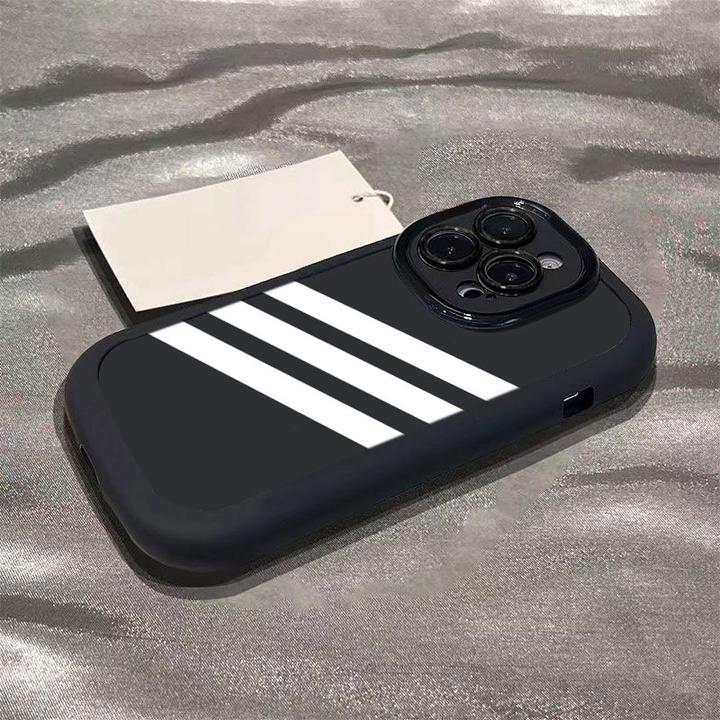 斜方条纹适用iphone16promax苹果15/14P手机壳泡芙13p/12/11全包