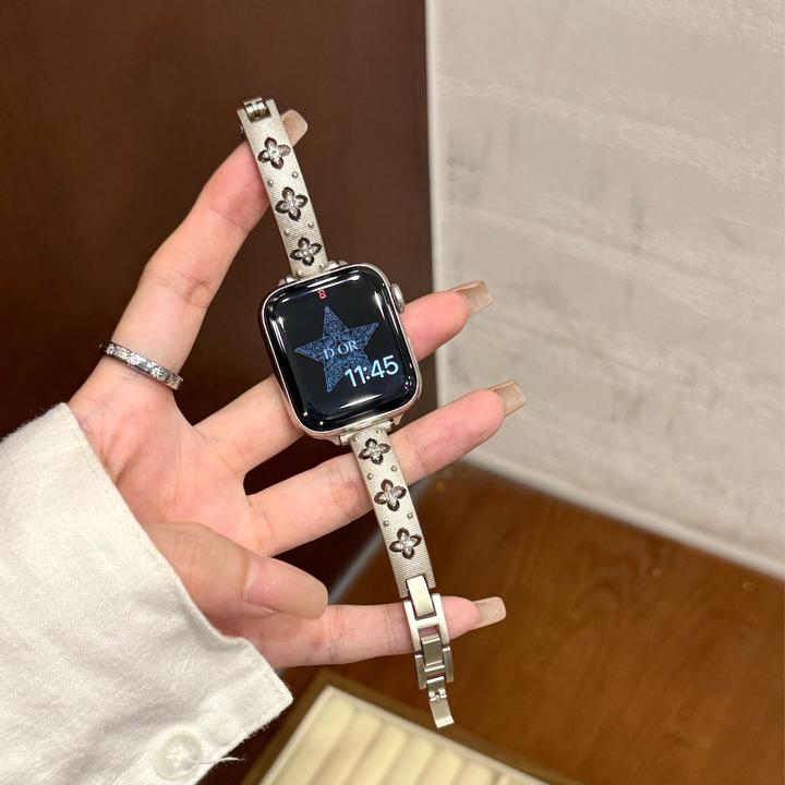 布契拉提手镯iwatch10金属表带适用苹果手表AppleWatch9876SE小米