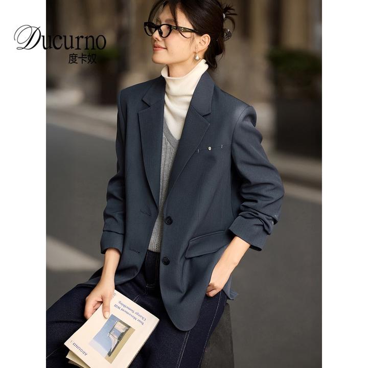 气质通勤高级感西装外套女装秋季外套2025新款独特漂亮小西服上衣