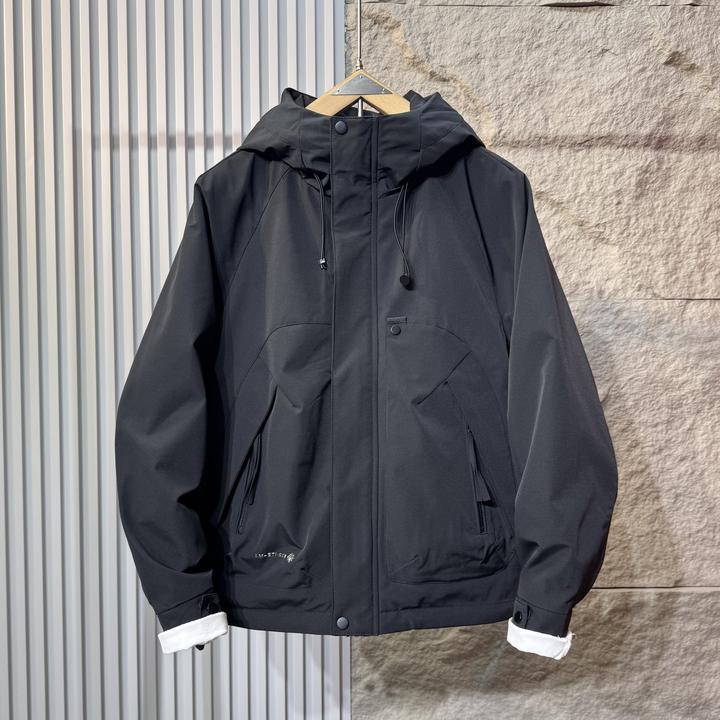 冬季新款美式户外连帽棉衣外套男宽松休闲百搭保暖冲锋衣夹克上衣