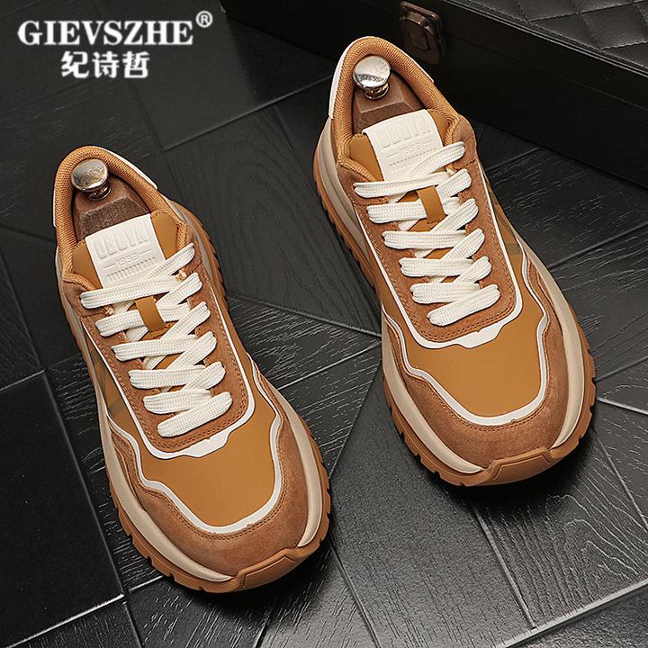 【美式鞋子】纪诗哲男鞋阿甘鞋秋季新款百搭厚底潮牌男款低帮阿甘鞋