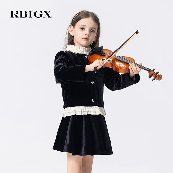 RBIGX瑞比克2025秋季新款丝绒潮流休闲女童俏皮短裙百褶裙子