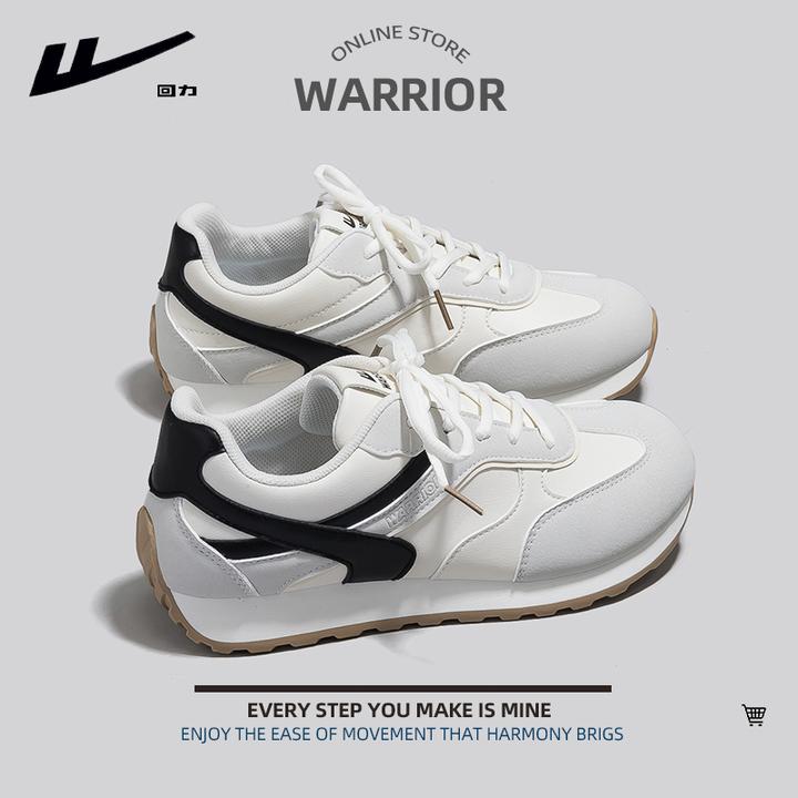 Warrior/回力女鞋德训鞋秋新款复古情侣潮流百搭小白鞋阿甘鞋休闲
