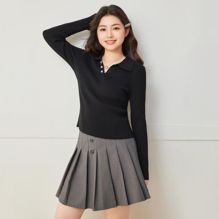 IEF/爱依服【微胖】大码女装2025秋季新款韩版温柔风百搭毛织上衣