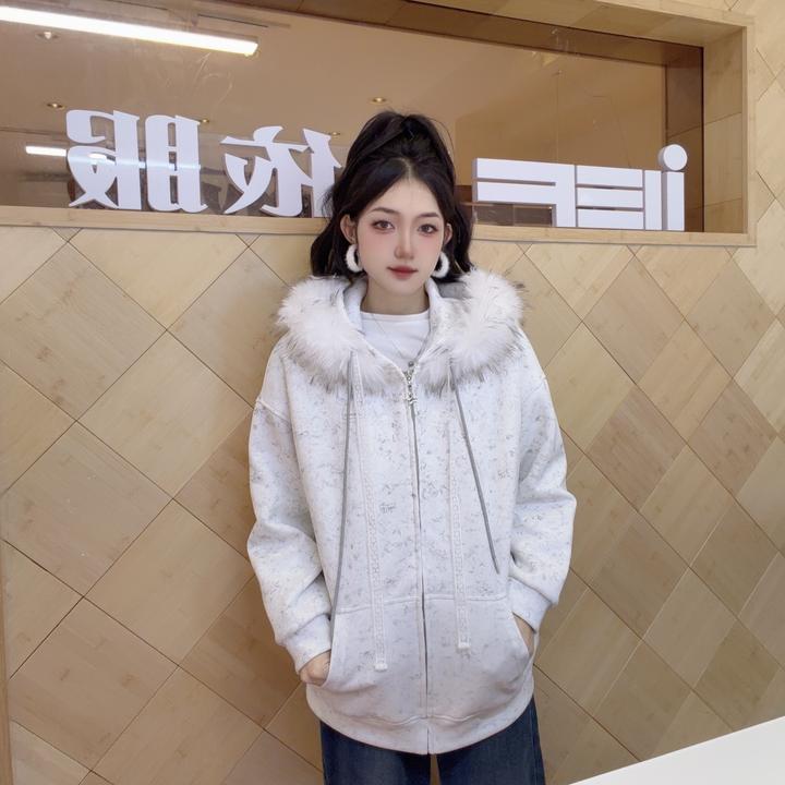 IEF/爱依服2025新款冬季针织卫衣中外套