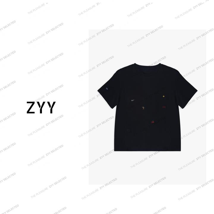 ZYY【简约风情】2025S/S新品夏季简约百搭韩版宽松短袖X25XTX01120