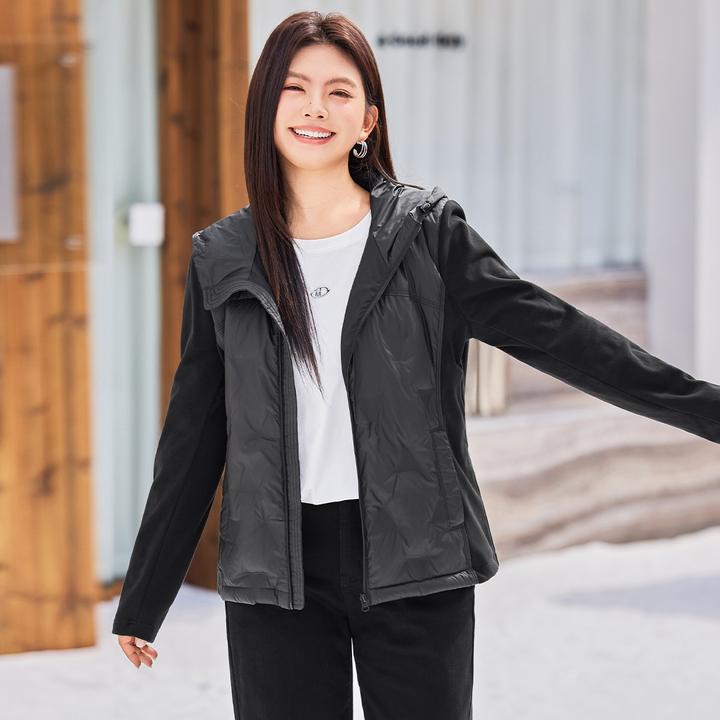 【现货奢绒短款羽绒服】MsShe大码女装冬装90白鸭绒羽绒服M2509003