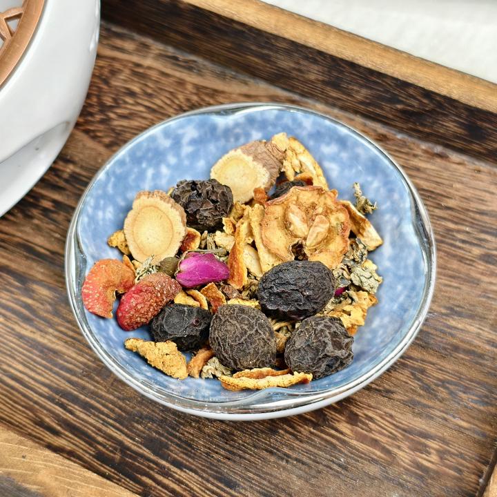 【管理必备】乌梅荷叶茶 乌梅 甘草山楂橘皮荷叶红玫瑰