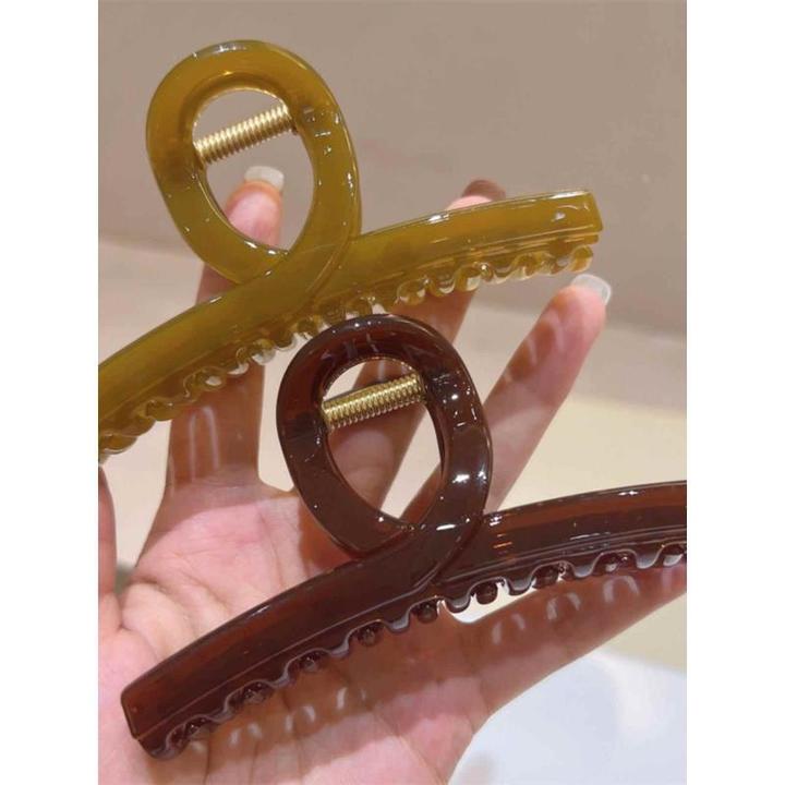 韩国新款法式优雅感盘发夹简约时尚慵懒ins衣架大抓夹