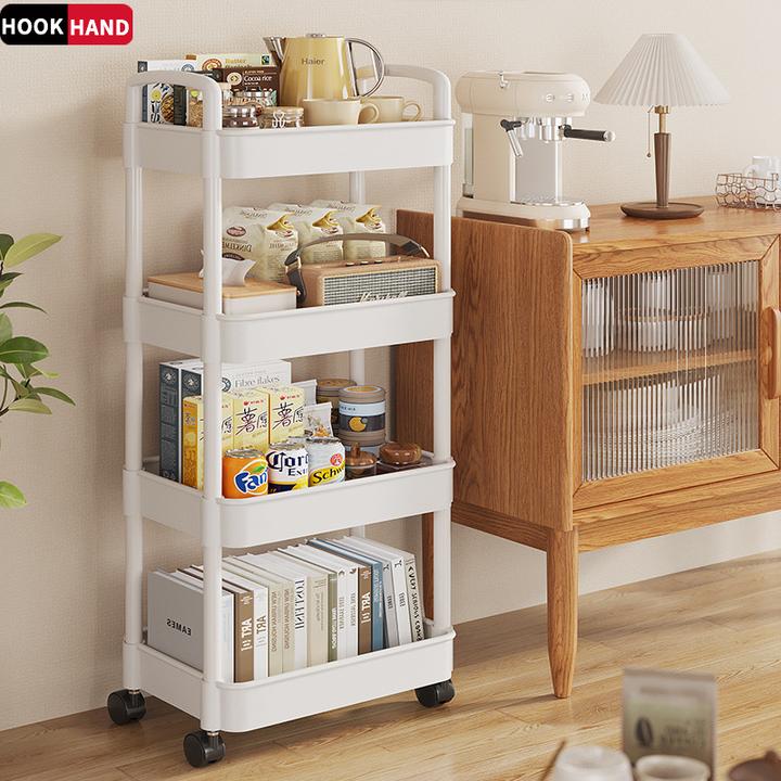 小推车置物架落地厨房浴室移动零食卫生间多层卧室床头收纳储物架