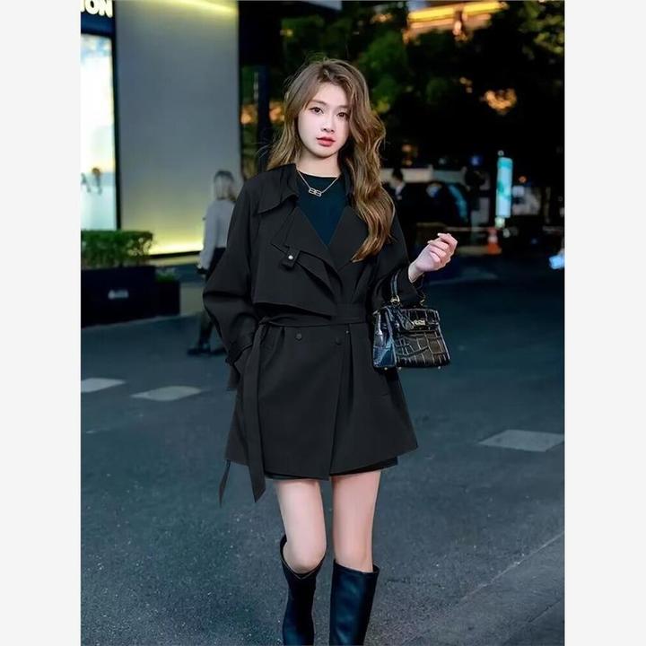 GPTSu风衣外套女2025新款春秋中长款韩版时尚洋气大衣高端设计感