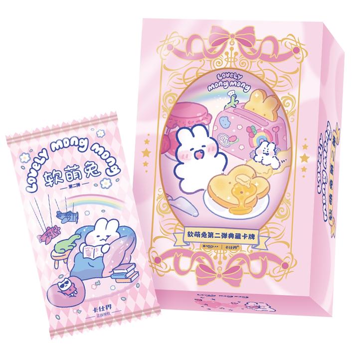 【粉丝福利】卡仕界mongmong《软萌兔第二弹》正版典藏卡盲盒宝藏文创