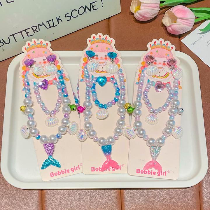 宝宝饰串珠小女孩小公主生日礼物韩版甜美卡通儿童女童可爱学生