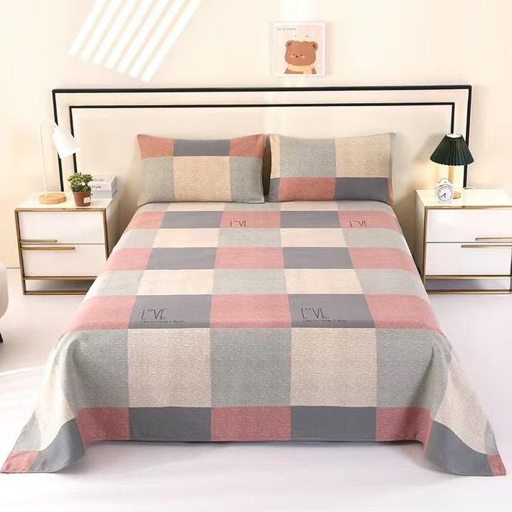 【人气爆款】加厚老粗布床单凉席三件套吸湿透气老粗布三件套可机洗