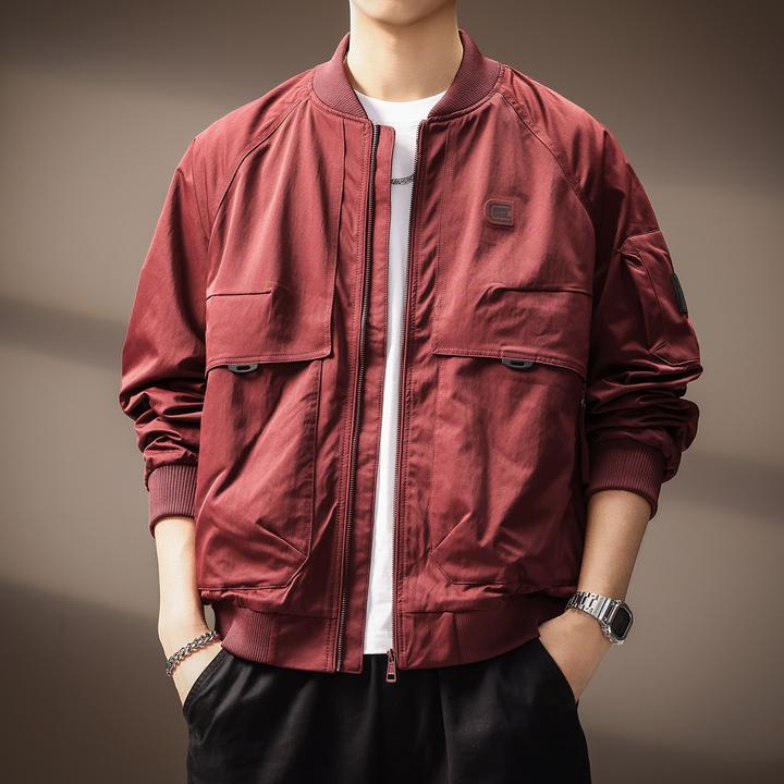 高端飞行员棒球服外套男士2025秋季新款潮牌宽松休闲夹克工装上衣