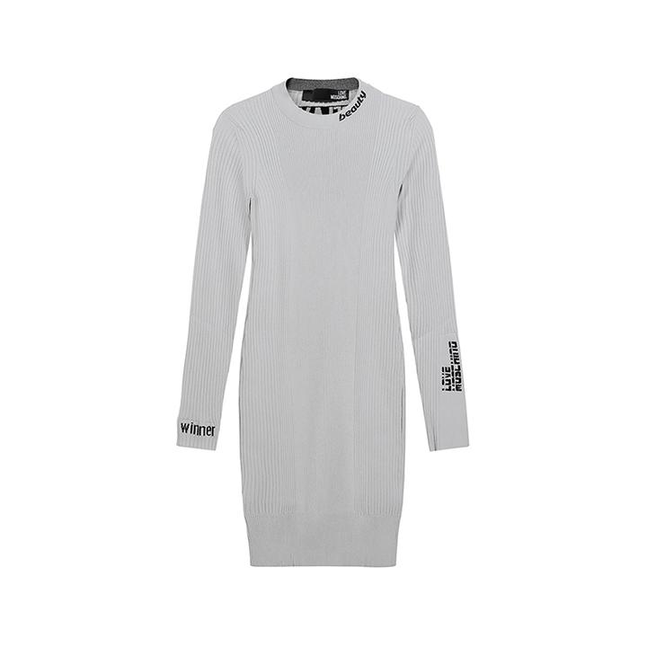 未使用 Moschino/莫斯奇诺 女士圆领针织连衣裙 WS14R 10 X0844