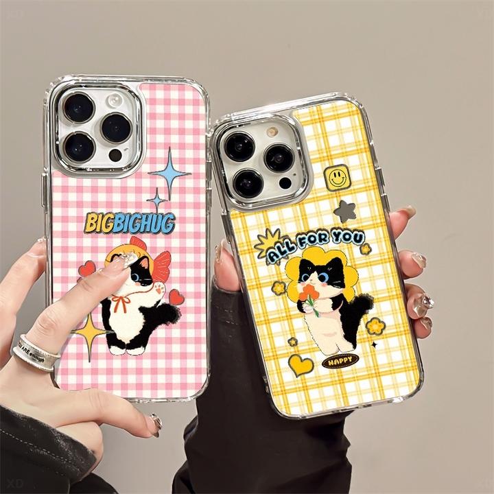 猫咪抓鱼适用苹果16promax手机壳iPhone15镜头全包14pro防摔13/12