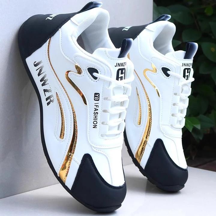 男鞋秋季款皮面防水运动鞋男2025新款防滑旅游鞋男士防滑防水皮鞋