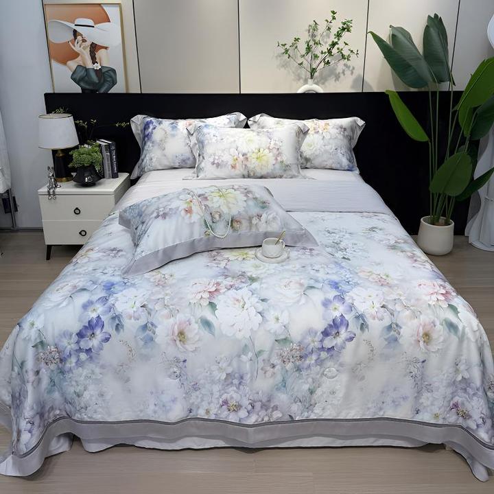 【官方正品】轻奢/100支兰精天丝夏凉被四件套被套凉感空调被可机洗