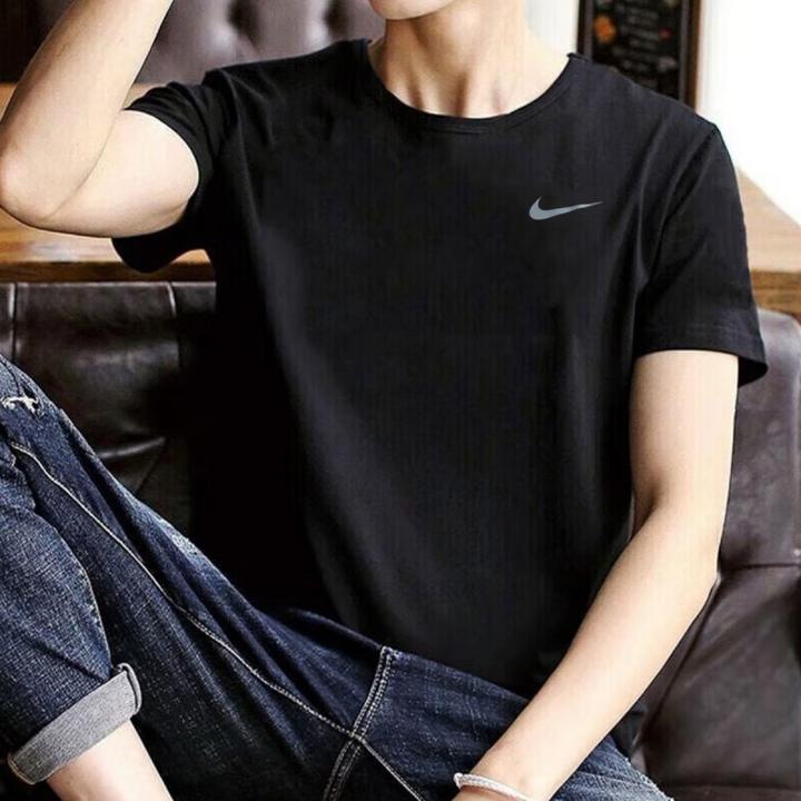 NIKE/耐克短袖男夏季2025新款透气快干跑步健身运动冰丝休闲t恤男