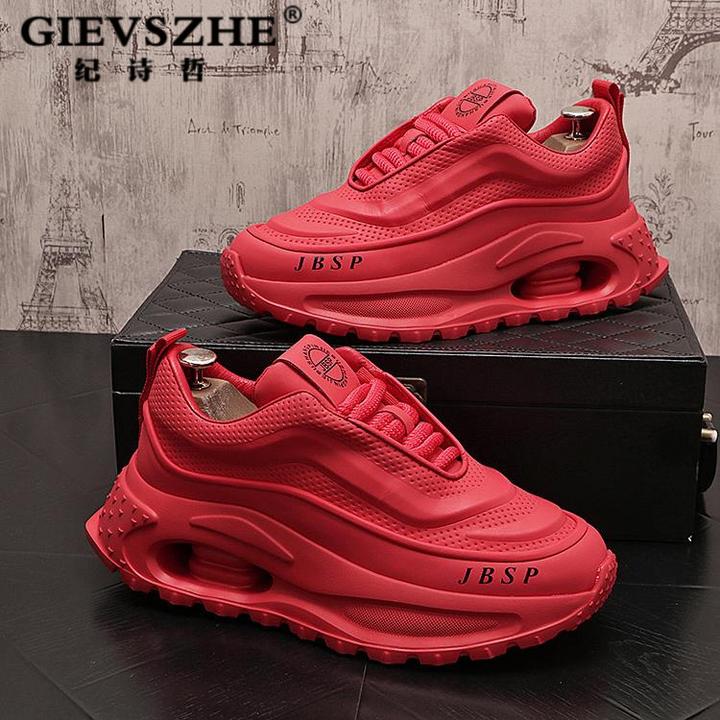 纪诗哲潮流增高老爹鞋小白鞋男新款厚底百搭运动休闲男款厚底老爹