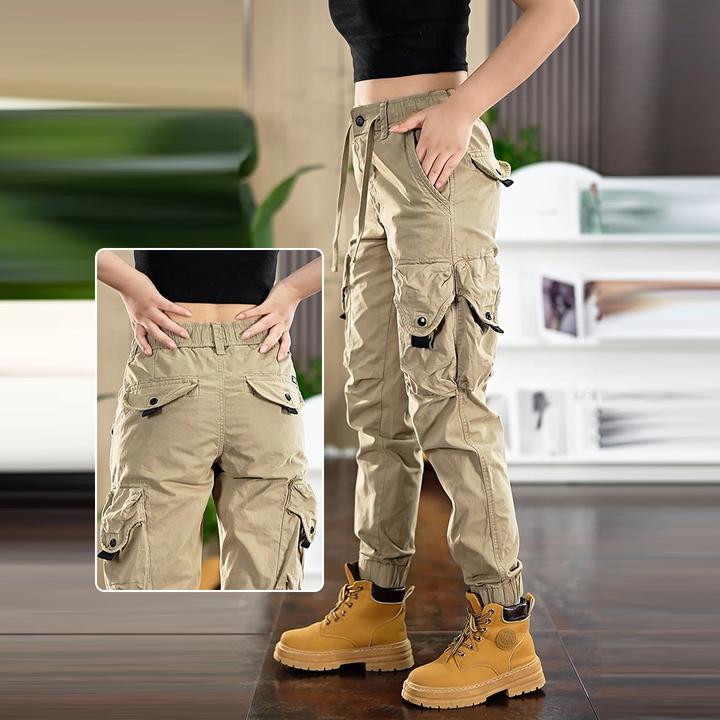 美式复古工装裤子男女春秋潮牌户外通勤战术猎装宽松休闲束脚长裤