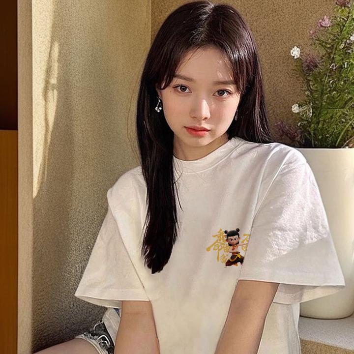 吸湿防晒短袖t恤女装2025新款夏季美式复古港味chic显瘦凉感上衣