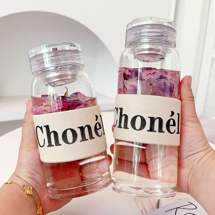 玻璃水杯女款杯子大容量水杯便携泡茶玻璃杯耐高温茶杯茶水分离杯