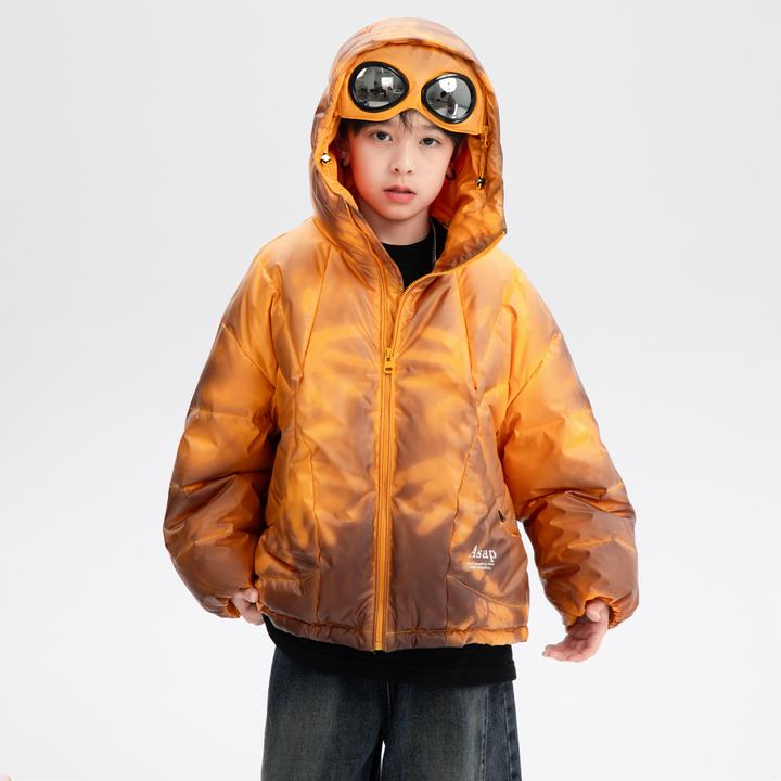 【温感变色】【90安心绒】男童冬季户外滑雪羽绒服2025款运动防寒外套