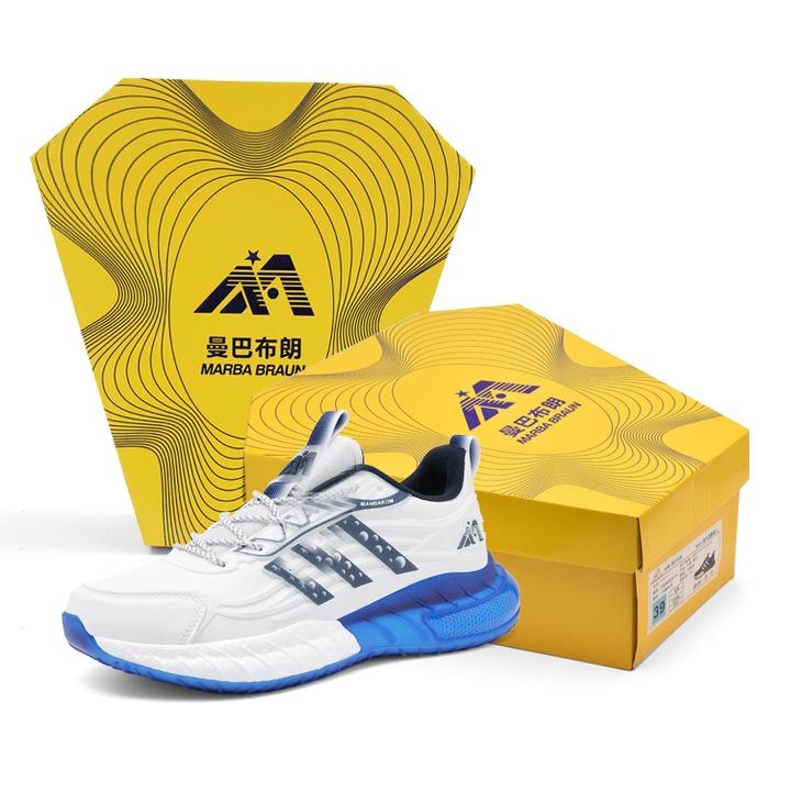 曼巴布朗正品时尚运动鞋2025新款秋冬增高男式跑步减震防水皮鞋子