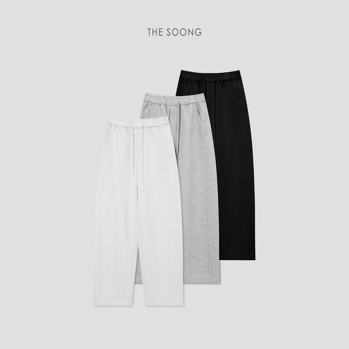 THESOONG|’新曲线‘立裁结构定制料 轻弹力小弯刀休闲卫裤HWKZ7903