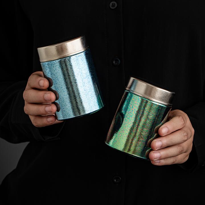 纯钛茶叶罐高档家用便携式密封罐迷你小号绿茶红茶普洱茶叶储存罐